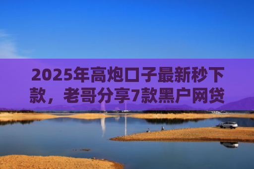 2025年高炮口子最新秒下款，老哥分享7款黑户网贷下款的口子