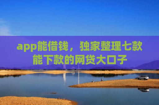 app能借钱，独家整理七款能下款的网贷大口子