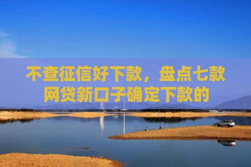 不查征信好下款，盘点七款网贷新口子确定下款的