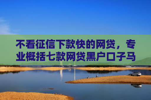 不看征信下款快的网贷，专业概括七款网贷黑户口子马上下款的