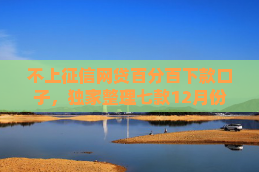 不上征信网贷百分百下款口子，独家整理七款12月份网贷能下款口子
