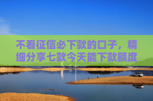不看征信必下款的口子，精细分享七款今天能下款额度网贷口子