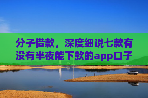 分子借款，深度细说七款有没有半夜能下款的app口子