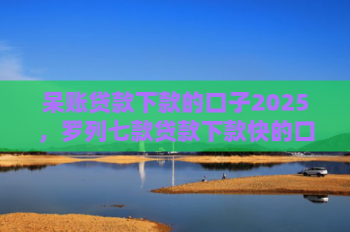 呆账贷款下款的口子2025，罗列七款贷款下款快的口子