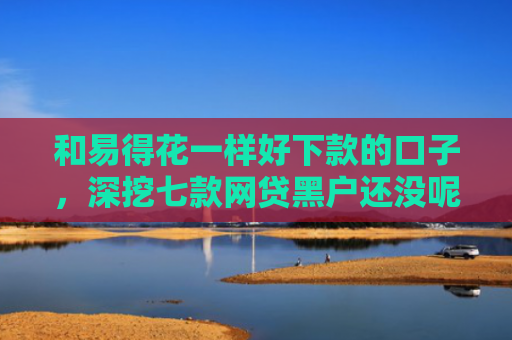 和易得花一样好下款的口子，深挖七款网贷黑户还没呢下款吗