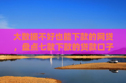 大数据不好也能下款的网贷，盘点七款下款的贷款口子