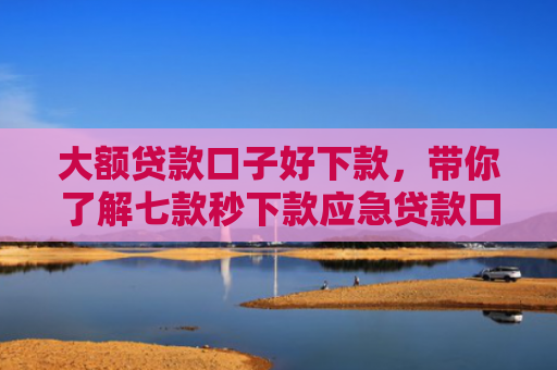 大额贷款口子好下款，带你了解七款秒下款应急贷款口子
