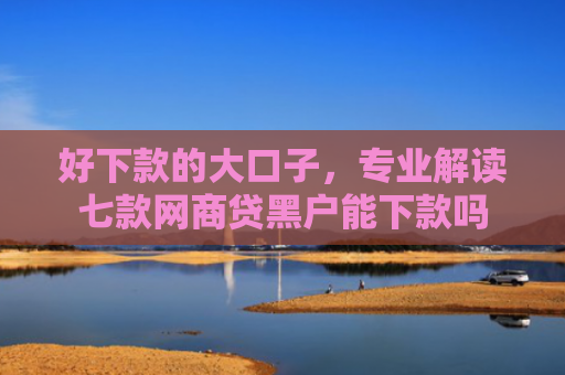好下款的大口子，专业解读七款网商贷黑户能下款吗
