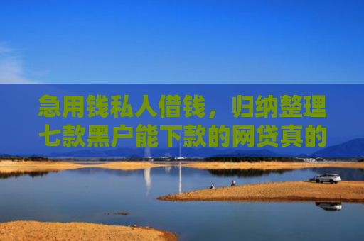 急用钱私人借钱，归纳整理七款黑户能下款的网贷真的吗
