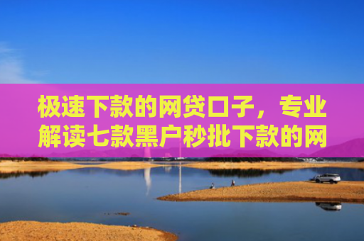 极速下款的网贷口子，专业解读七款黑户秒批下款的网贷口子