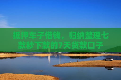 抵押车子借钱，归纳整理七款秒下款的7天贷款口子