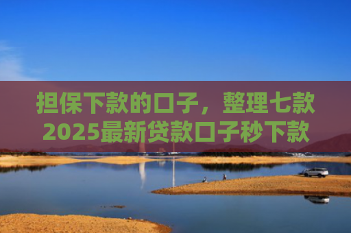担保下款的口子，整理七款2025最新贷款口子秒下款