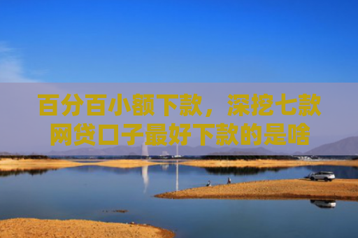 百分百小额下款，深挖七款网贷口子最好下款的是啥