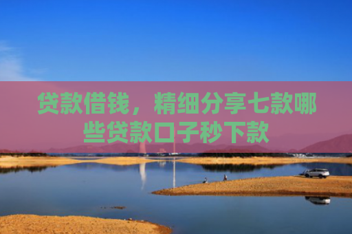 贷款借钱，精细分享七款哪些贷款口子秒下款
