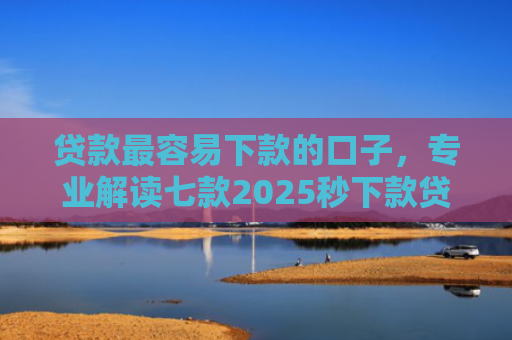 贷款最容易下款的口子，专业解读七款2025秒下款贷款口子