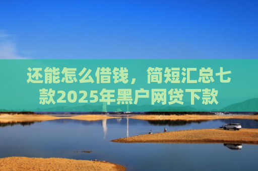 还能怎么借钱，简短汇总七款2025年黑户网贷下款