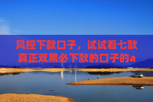 风控下款口子，试试看七款真正双黑必下款的口子的app