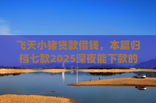 飞天小猪贷款借钱，本篇归档七款2025深夜能下款的口子app