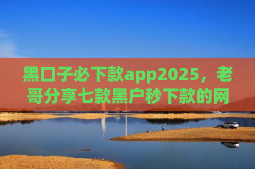 黑口子必下款app2025，老哥分享七款黑户秒下款的网贷app