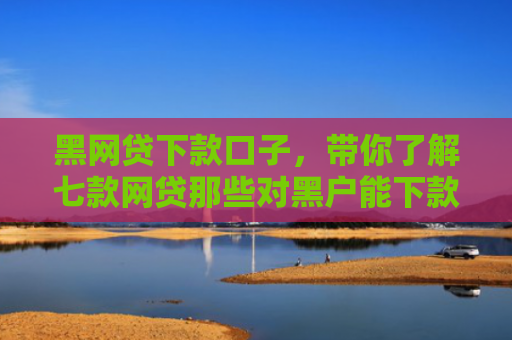 黑网贷下款口子，带你了解七款网贷那些对黑户能下款