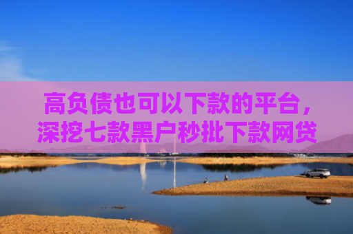 高负债也可以下款的平台，深挖七款黑户秒批下款网贷口子