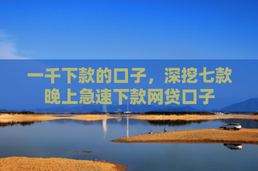 一千下款的口子，深挖七款晚上急速下款网贷口子