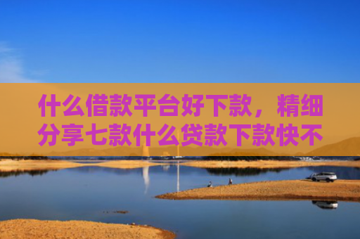 什么借款平台好下款，精细分享七款什么贷款下款快不看征信