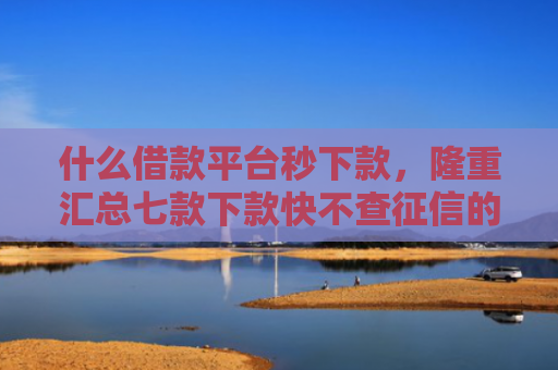 什么借款平台秒下款，隆重汇总七款下款快不查征信的贷款