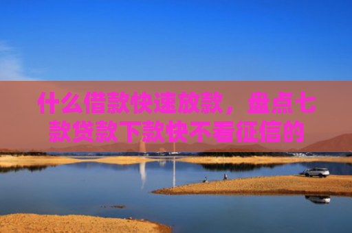 什么借款快速放款，盘点七款贷款下款快不看征信的