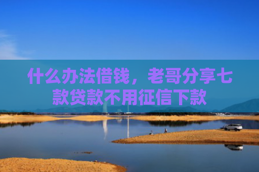 什么办法借钱，老哥分享七款贷款不用征信下款