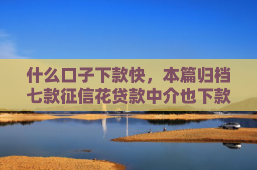 什么口子下款快，本篇归档七款征信花贷款中介也下款