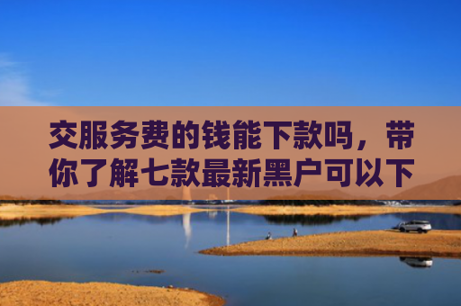 交服务费的钱能下款吗，带你了解七款最新黑户可以下款的网贷