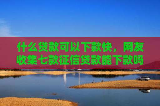 什么贷款可以下款快，网友收集七款征信贷款能下款吗