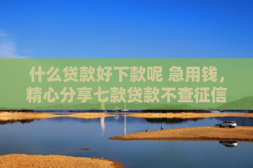 什么贷款好下款呢 急用钱，精心分享七款贷款不查征信秒下款