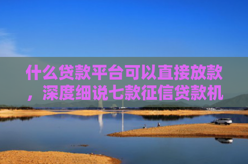 什么贷款平台可以直接放款，深度细说七款征信贷款机构哪个好下款