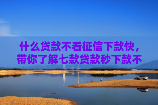 什么贷款不看征信下款快，带你了解七款贷款秒下款不查征信