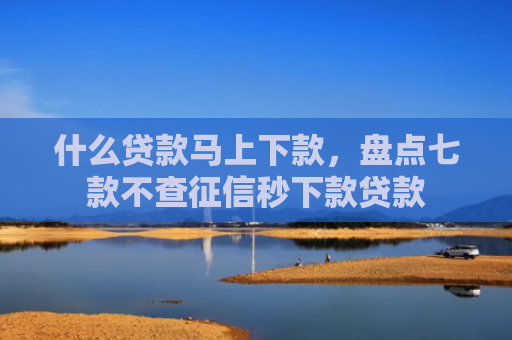 什么贷款马上下款，盘点七款不查征信秒下款贷款