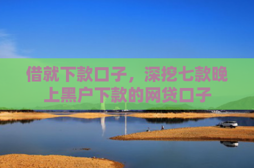 借就下款口子，深挖七款晚上黑户下款的网贷口子