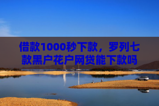 借款1000秒下款，罗列七款黑户花户网贷能下款吗