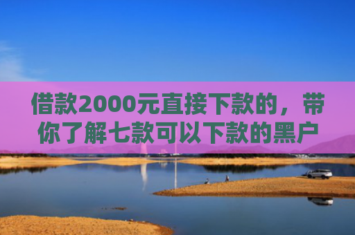 借款2000元直接下款的，带你了解七款可以下款的黑户网贷软件