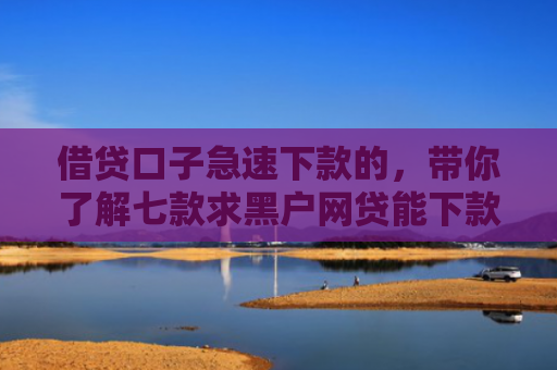 借贷口子急速下款的，带你了解七款求黑户网贷能下款的口子