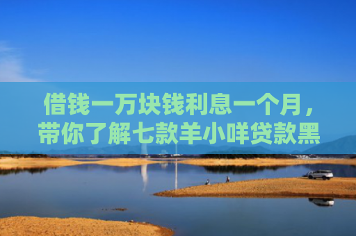 借钱一万块钱利息一个月，带你了解七款羊小咩贷款黑户能下款吗