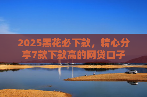 2025黑花必下款，精心分享7款下款高的网贷口子