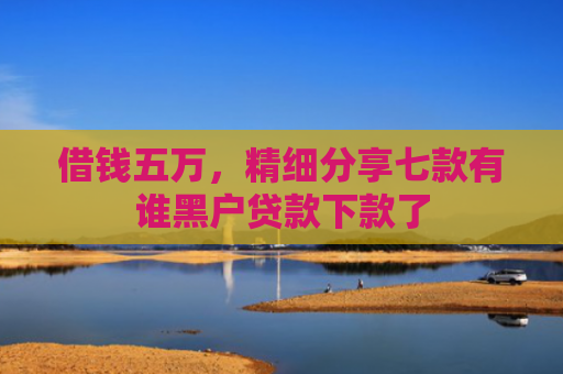 借钱五万，精细分享七款有谁黑户贷款下款了
