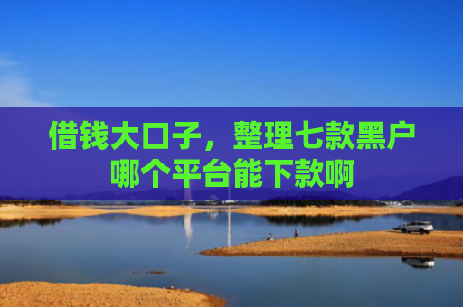 借钱大口子，整理七款黑户哪个平台能下款啊