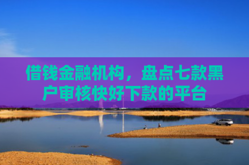 借钱金融机构，盘点七款黑户审核快好下款的平台