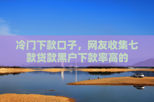 冷门下款口子，网友收集七款贷款黑户下款率高的