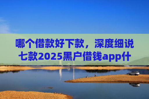 哪个借款好下款，深度细说七款2025黑户借钱app什么最好下款