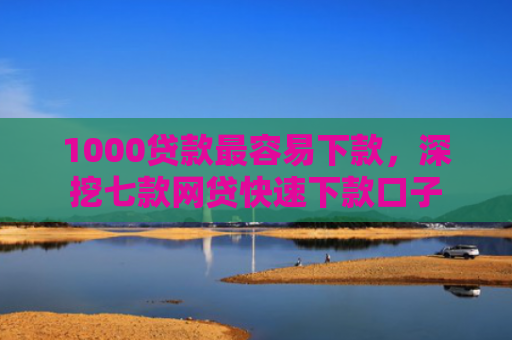 1000贷款最容易下款，深挖七款网贷快速下款口子