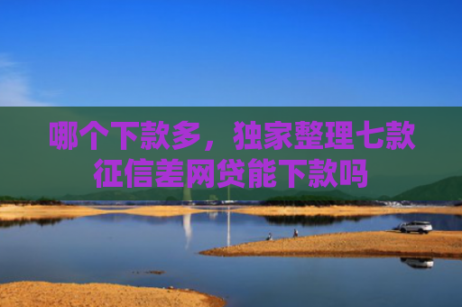 哪个下款多，独家整理七款征信差网贷能下款吗